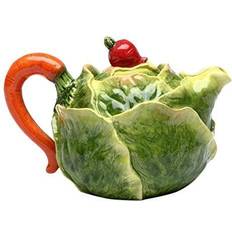 Red Teapots Cosmos Gifts Cabbage 0.53-qt. Teapot