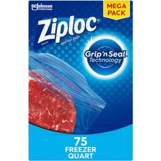 Plastic Bags & Foil Ziploc Quart Grip 'n Seal Easier Grip, Count Plastic Bag & Foil