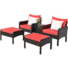 Outdoor furniture set Costway HW54520RE Outdoor Lounge Set