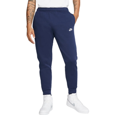 Fitness Bukser Nike Sportswear Club Fleece Joggers - Midnight Navy/White