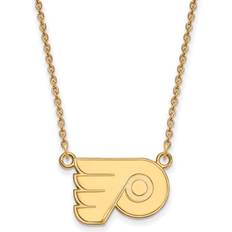 LogoArt Women's Philadelphia Flyers Gold Plated Pendant Necklace