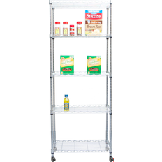 Shelves Mind Reader 4-Tier Rack Utility Rolling Cart Book Shelf