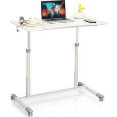 Tables Costway Adjustable Computer Sit Stand Rolling Writing Desk