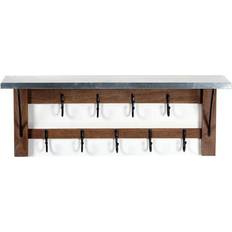 Brown Coat Hooks Alaterre Furniture Millwork Double Row Coat Hook