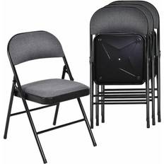 Black Kitchen Chairs Costway Set Padded Kitchen Chair