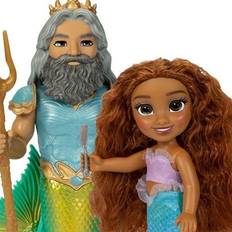 Dolls & Doll Houses Disney The Little Mermaid Live Action 6-Inch Petite Ariel Triton Set