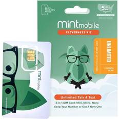 Best Mobiles Mint Mobile 3 Month Unlimited Plan SIM Kit