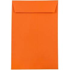 Jam Paper 6 x 9 Open End Catalog Colored Envelopes Orange Recycled 100/Pack