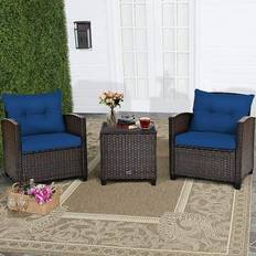 Costway 3PCS Outdoor Lounge Set