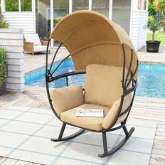 Outdoor Rocking Chairs Crestlive 270lbs Egg