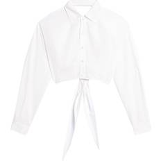 Ami Paris White Shirts Ami Paris Cropped shirt natural_white