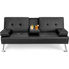 Sofa Beds Sofas Costway Convertible Folding Black Sofa 66"