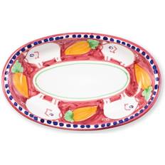 Red Serving Trays Vietri Campagna Small Oval Serving Tray
