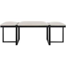 Black Settee Benches Uttermost Triple Cloud Triple Cloud Settee Bench