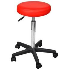 VidaXL Office Chairs vidaXL Stool Red Office Chair