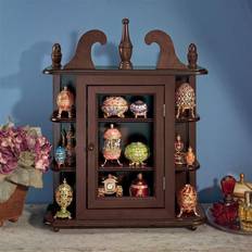 Wall curio cabinet Design Toscano Savile Row Hardwood Curio Display Wall Cabinet