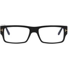 Tom Ford Men Glasses Tom Ford FT 5835-B BLUE BLOCK Shiny Black 54/17/145 men Eyewear