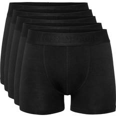 Resteröds Organic Cotton Regular leg Boxer 5-pack - Black