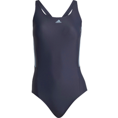 Adidas Women's Mid 3-Stripes Swimsuit - Shadow Navy/Blue Dawn