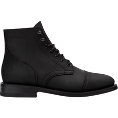 Black - Men Ankle Boots Thursday Boots Captain - Black Matte