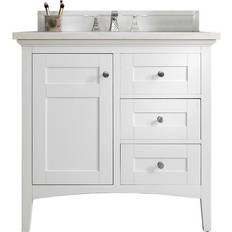 Tall Bathroom Cabinets James Martin Vanities 527-V36-3CSP Palisades