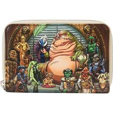 Loungefly Wars Return of the Jedi 40th Anniversary Jabba's Palace Scene Wallet Green/Brown