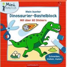 Malbücher Coppenrath Mein bunter Dinosaurier-Bastelblock