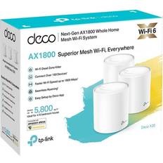 TP-Link Deco X20 mesh WiFi 6 sett (3-pakning) - Elkjøp