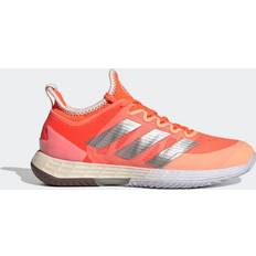 Beige - Women Racket Sport Shoes Adidas adizero Ubersonic Tennis Shoes Solar Orange Womens