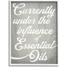 Wall Decorations Stupell Industries Witty Essential Oils Humor Vintage Style Text Graphic White Print Framed Art