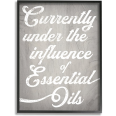 Wall Decorations Stupell Industries Witty Essential Oils Humor Vintage Style Text Graphic Black Print Framed Art