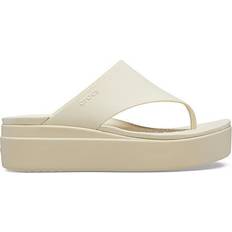 49 ⅓ - Damen Flip-Flops Crocs Brooklyn Platform Flip - Bone