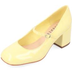 Journee Collection Women's Okenna Heels Yellow Yellow
