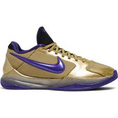 Men - Nike Kobe Bryant Sport Shoes Nike Kobe 5 Protro M - Metallic Gold/Field Purple/Multi-Color