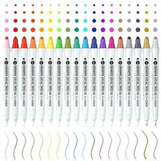 Shuttle Art 26 Colors Skin Tone&Hair Art Markers, Dual Tip Alcohol Based Flesh-Color Marker Pen Set Contains 1 Blender Perfect for Kids & Adults