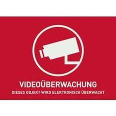 Informasjonsskilt ABUS AU1320 Warnaufkleber Videoüberwachung Sprachen Deutsch