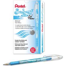 Pentel Sunburst Metallic Gel Pen 0.8mm 12-pack