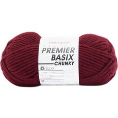 iDIY Chunky Yarn 3 Pack (24 Yards Each Skein) - Maroon - Fluffy Chenille  Yarn Perfect for Soft Throw and Baby Blankets, Arm Knitting, Crocheting and