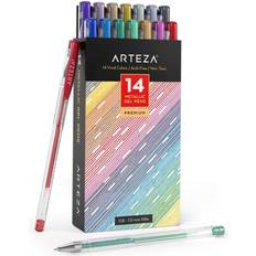 Arteza Retractable Gel Ink Colored Pens Set, Vintage Colors