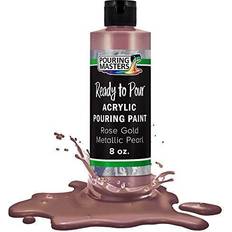 Water based acrylic paint Pouring masters rose gold metallic pearl 8oz bottle water-based acrylic paint