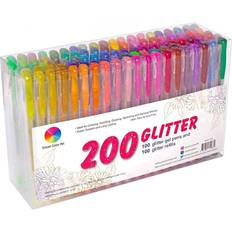 Pencils Branded Gel pens pen set 200 colors for adult glitter coloring books writing drawing art