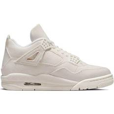 Nike Air Jordan 4 - Women Shoes Nike Air Jordan 4 Retro Blank Canvas W - Sail/Cement Grey/Fire Red