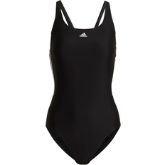 Badedrakter Adidas Women's Mid 3-Stripes Swimsuit - Black/White