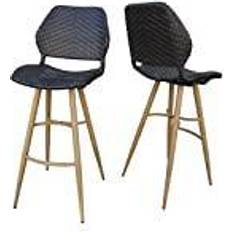 Bar Stools Christopher Knight Home Amaya outdoor multi-brown wicker Bar Stool 2