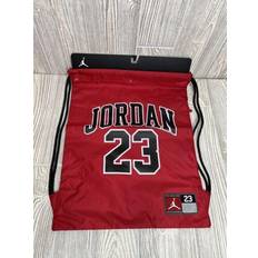 Jordan Jersey Gym Sack in Red/Red 100% Polyester/Jersey Red/Black