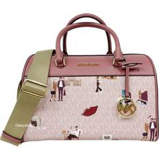Michael Kors Jet Set Travel XL Duffle Weekender Luggage Bag Powder Blush  Pink MK