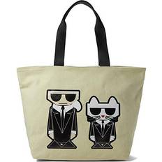 Karl Lagerfeld paris women natural kristen canvas tote bag