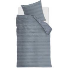 Soft Shine Bettwsche-Set Bettbezug Blau, Grau