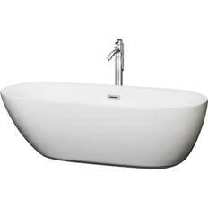 Gray Bathtubs Wyndham Collection WCOBT100071ATP11 Free Standing Acrylic Soaking