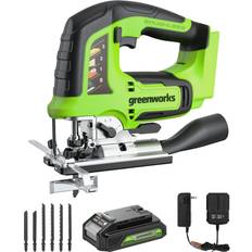 Greenworks 24v Hot Glue Gun With 24v 2ah Battery And 2a Charger